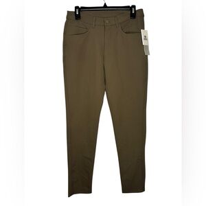NEW Mono B MEN Classic Golf Pants in Olive Size Small Performance Outdoor